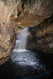 Smoo cave waterfall 1