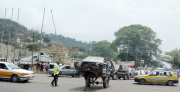 Moving car wreck